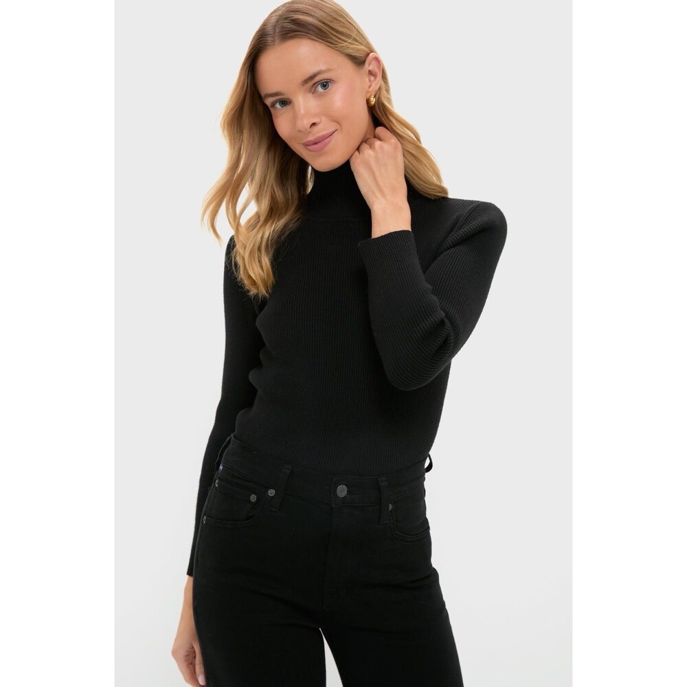 Tuckernuck Arlo Turtleneck Sweater Size XL Black Ribbed Soft Classic Winter NWT - Picture 1 of 9